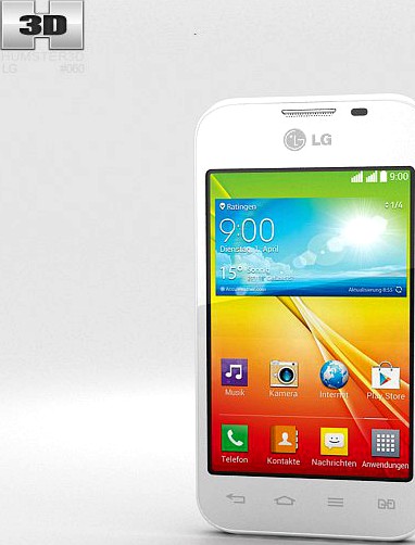 LG L40 Dual White3d model