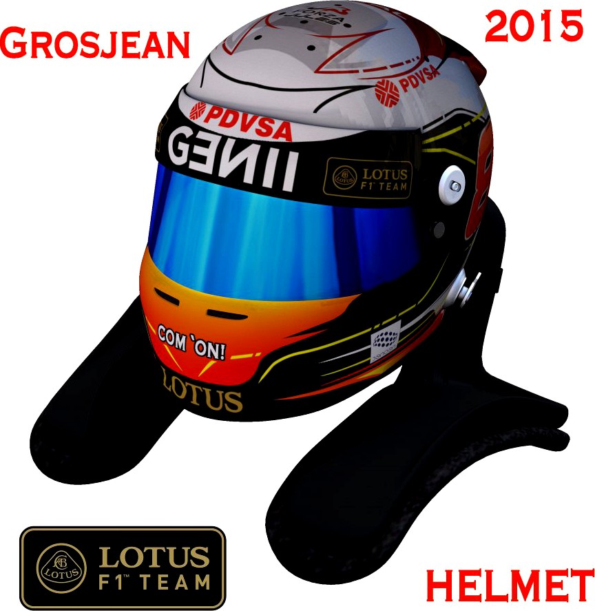 Romain Grosjean Helmet 20153d model