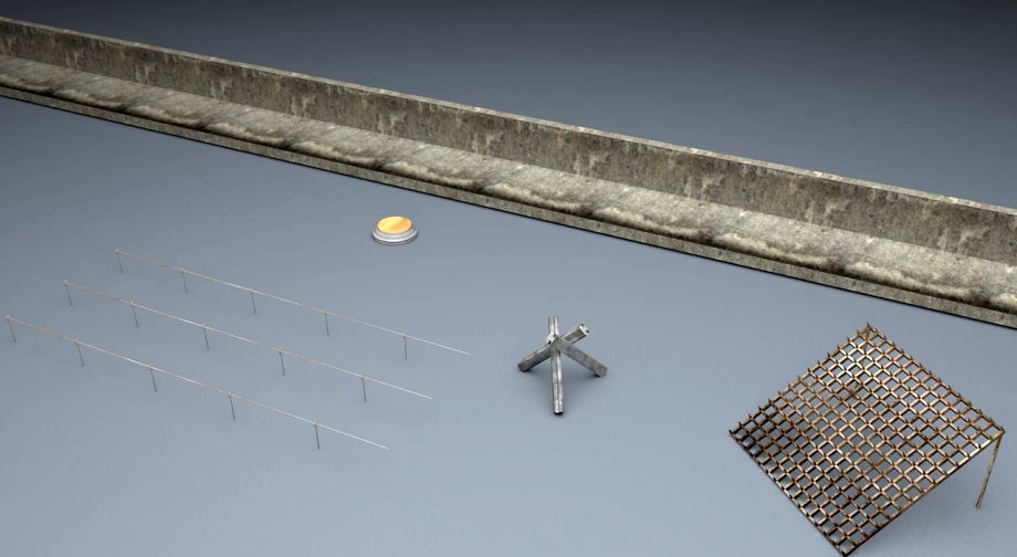 Berlin Wall Trap Elements3d model