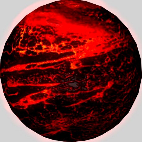 Lava planet3d model