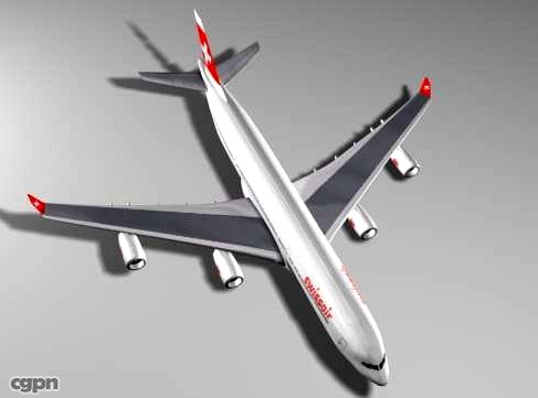 Swiss_Air (A340-500)3d model