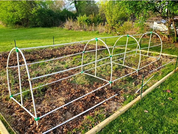 Cold frame (greenhouse) for .5" PVC by Aawon