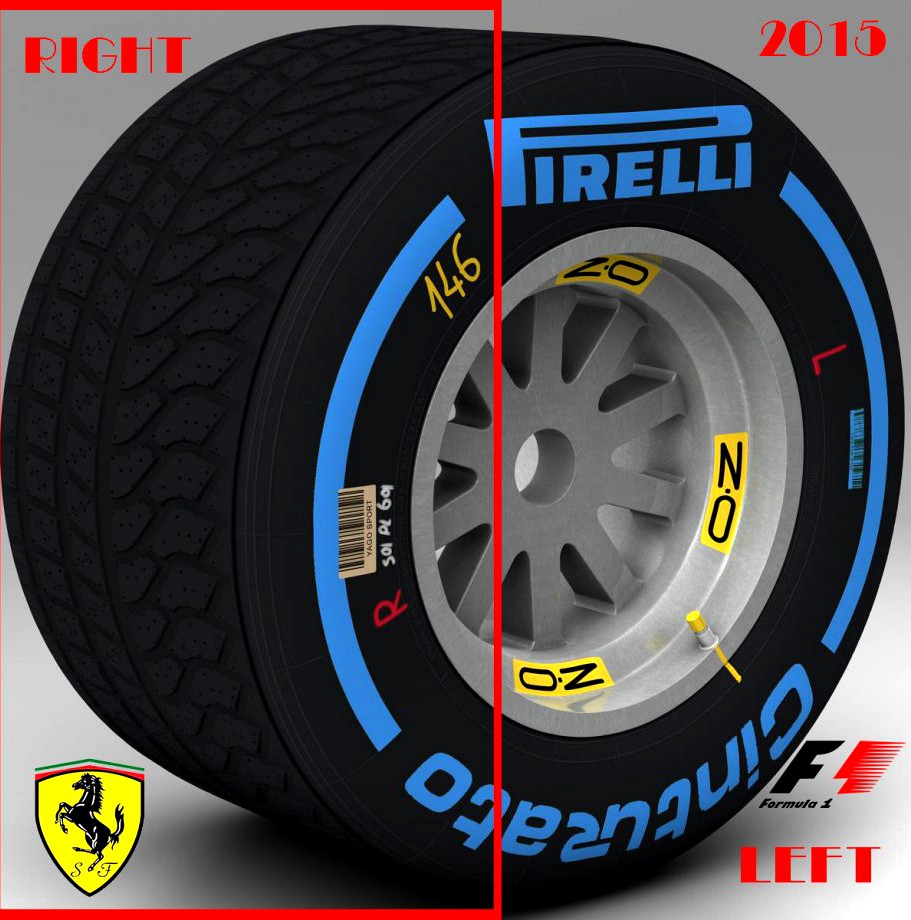 SF15T Wet Rear tyre3d model