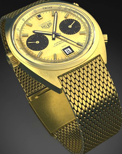 Tag Heuer Carrera 1158 watch3d model