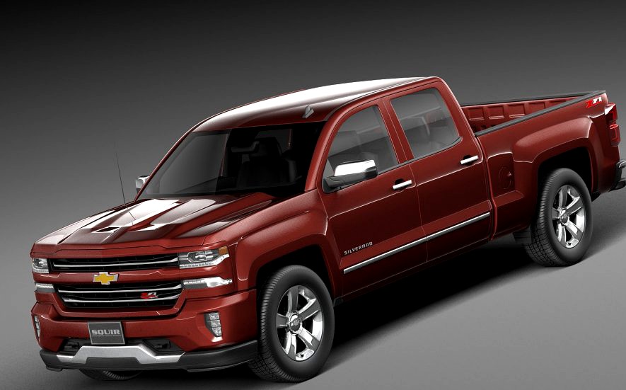 Chevrolet Silverado Z71 Double Cab 20153d model