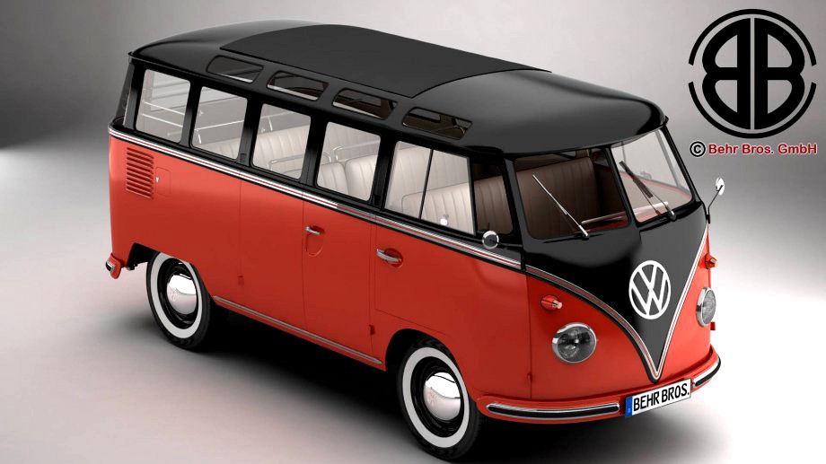Volkswagen Type 2 Samba 19593d model