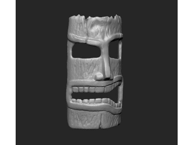 Tiki Mask (Stronger jaw) by rkxone