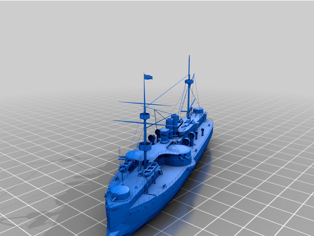 北洋艦隊定遠艦 by hkepel3d