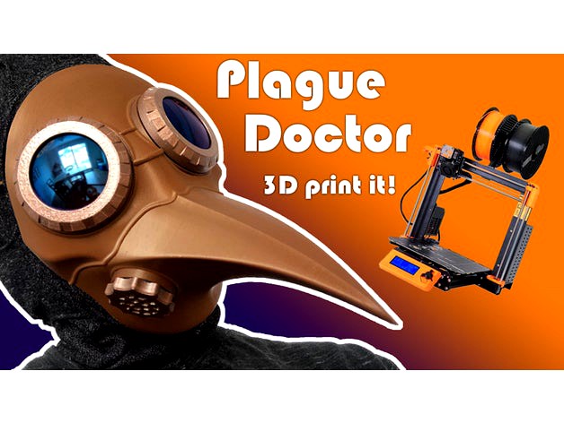 #3D printable #Mask - Plague Doctor by Frankly_everything