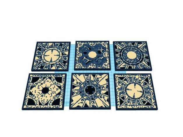Hellraiser Coaster Set (6 coasters) by rkxone