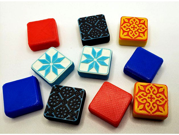 RifRaf Azul Tile Game by Srifraf