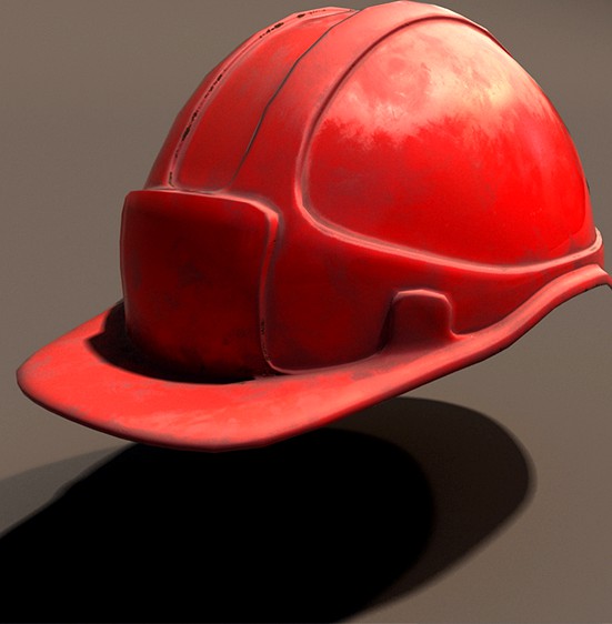 Low Poly Safety Helmet + Unity &amp; Unreal