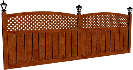 Wooden fence