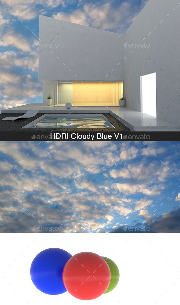 HDRI Cloudy Blue V1