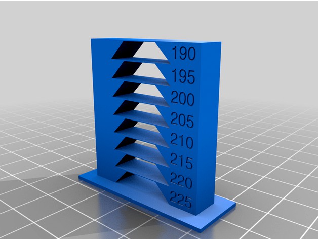 Simple as Posible Temperature Calibration Tower by boksbox