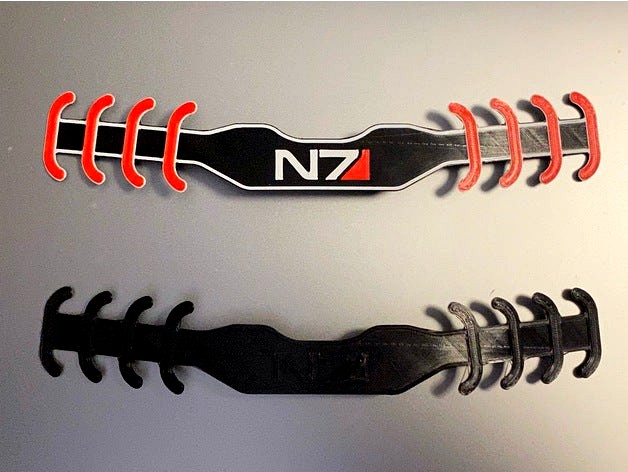 Mass Effect N7 ear saver by PianoMan2112