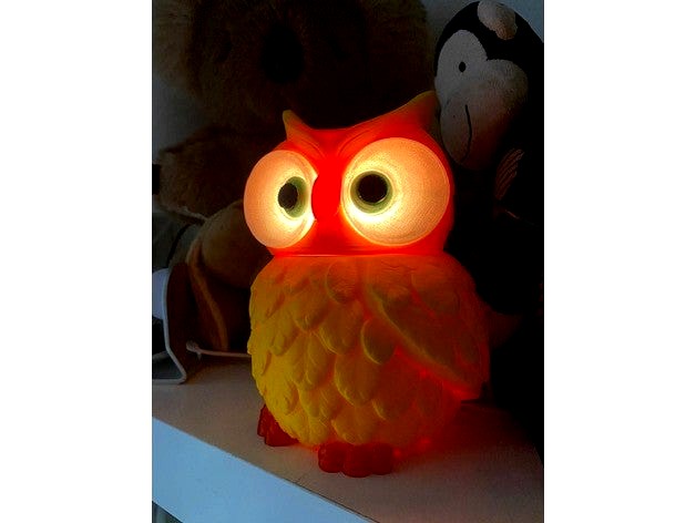 Multi Coloured Owl Lights for NeoPixel Lights by micahjj