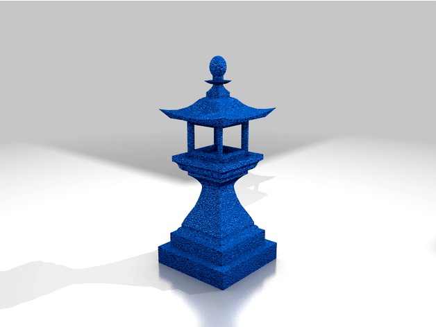 Japanese stone lantern by RedSamurai