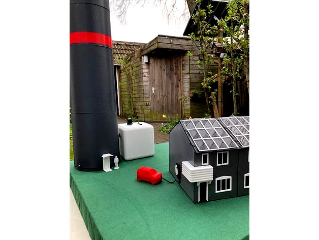 Tunnelplan Wind turbine with houses by tunnelplan