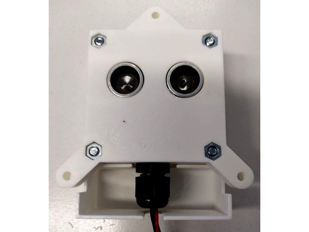 HC-SR04 Ultrasonic Sensor Enclosure facing downwards by mfunky