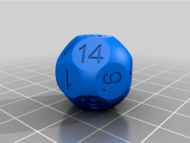 [D16]Truncated Sphere Sixteen Sided Die by Miyi9155