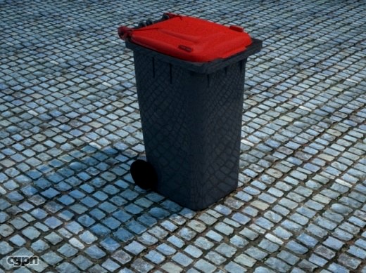 Trash can3d model