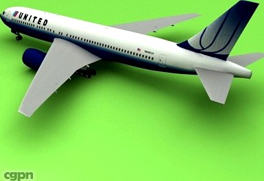Boeing 767 United Airliners3d model