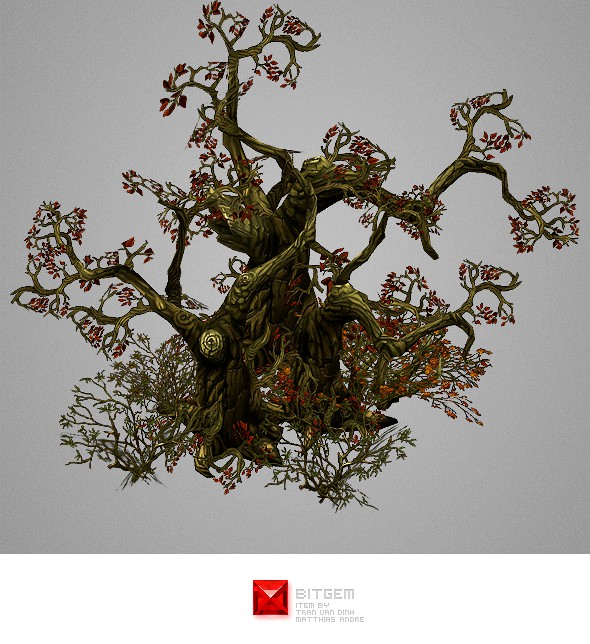 Low Poly Dead Tree Pack