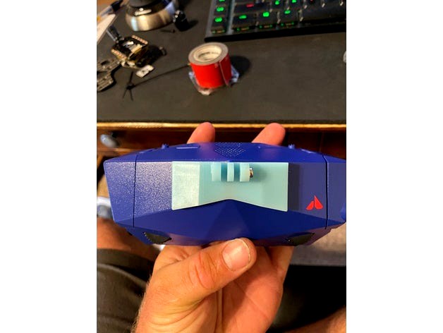 sharkbyte orqa fpvone goggles shark byte mount Easy print by kevinh6825