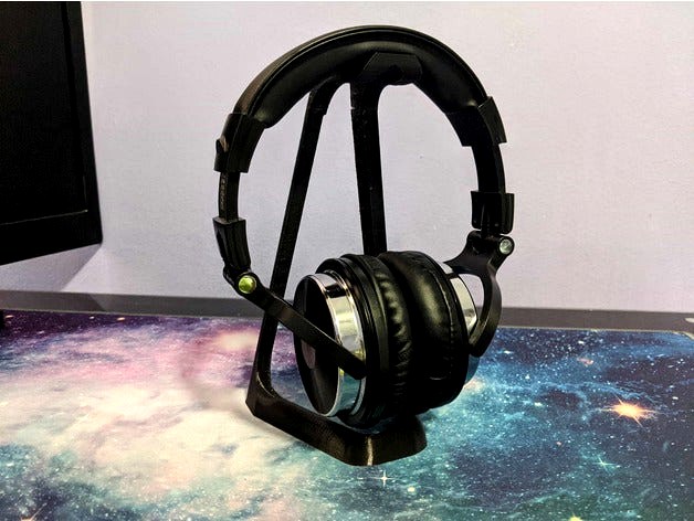 Triangular Headphone Stand by artfulangelo