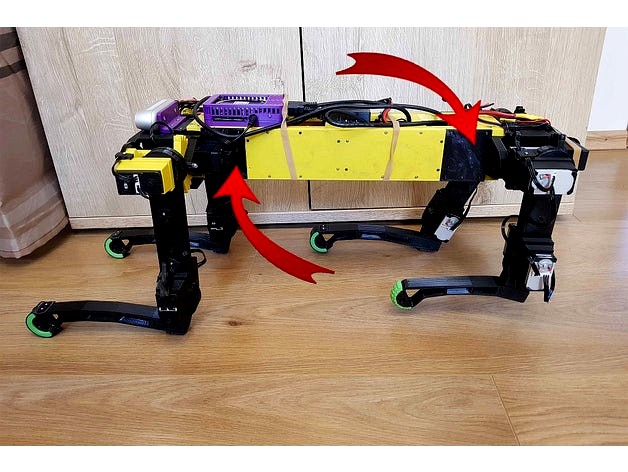 The body enforcement for RoboDog V3 by robolab19