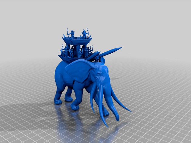 15mm LOTR Mumakil / Oliphaunt by clone_747 3d model