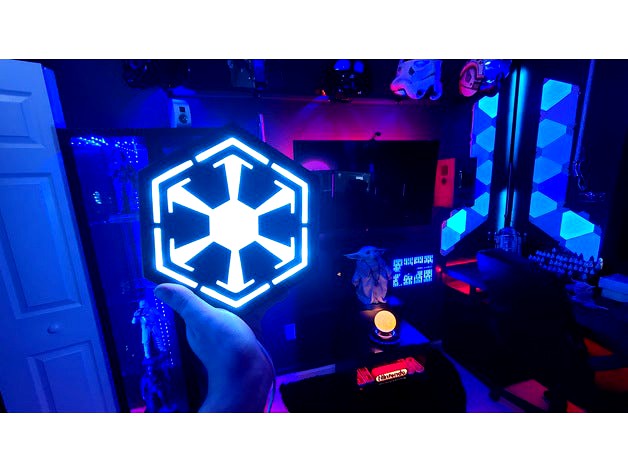 Star Wars Sith Empire LED Logo by wolfofpavlov