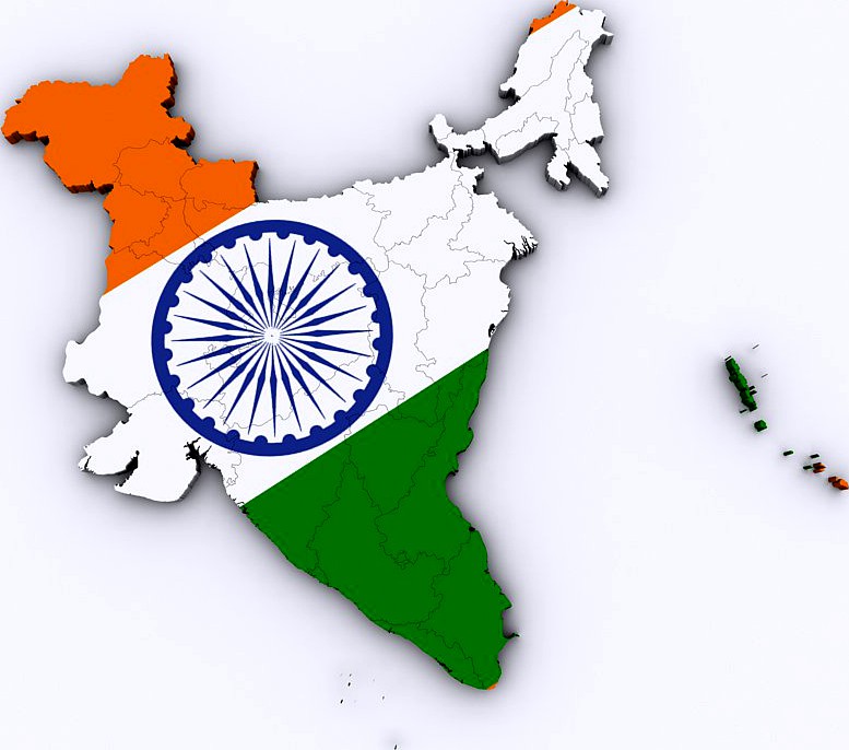 Map of India3d model