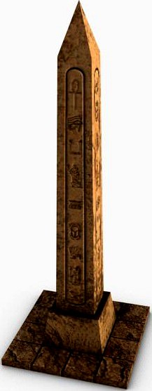 Egyptian obelisk3d model