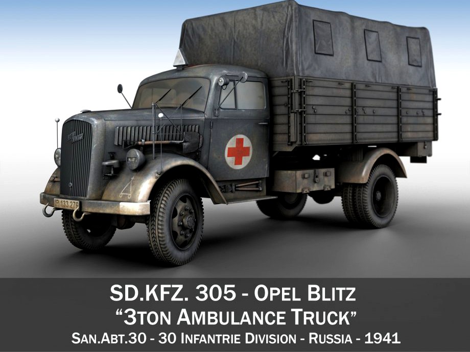 Opel Blitz - Ambulance - SanAbt303d model