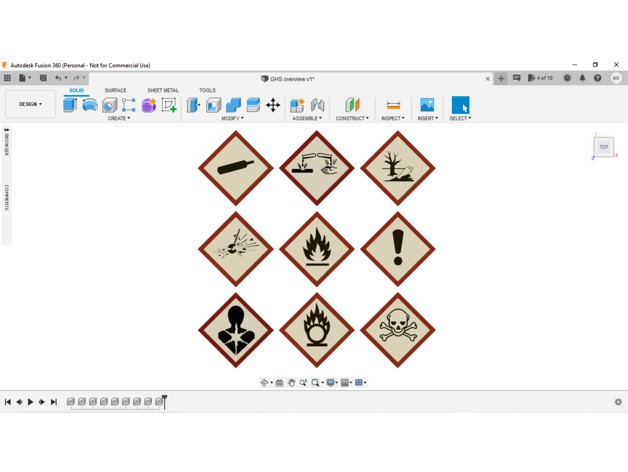 GHS Hazard Symbols by Amygdoloid