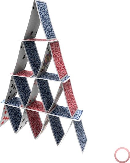 Playing Cards Pyramid Figure