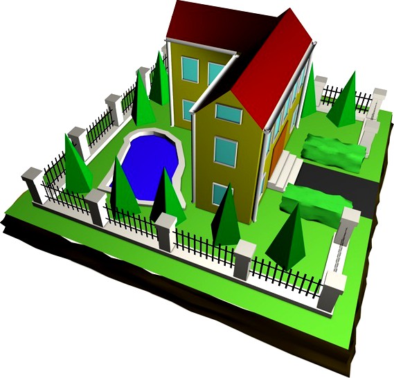 Low Poly 3D House