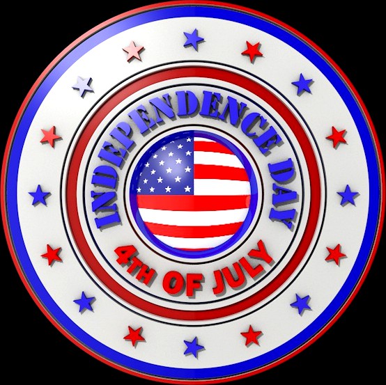 Independence Day Symbol 3D