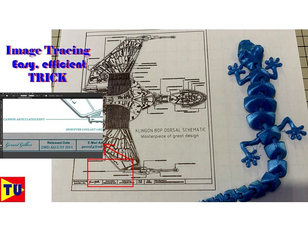 Image tracing trick (Star Trek: Klingon BOP blueprint tested) by zhwang168