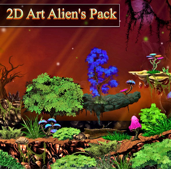 2D Alien's Art Pack