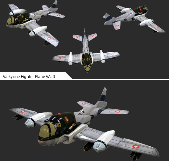 Game Ready Asset - Valkyrine Flighter Pane VA-03