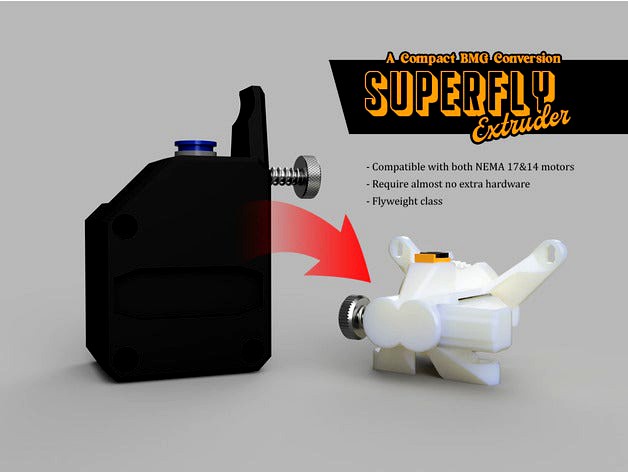 Superfly Extruder - A Compact BMG Conversion by mustcode