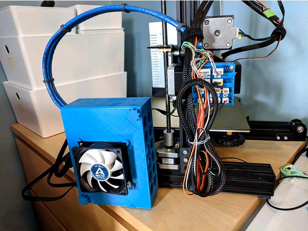 Ender 3 Side Enclosure w/80x80 Fan Mount by ThisIsMyThingiverseAccount