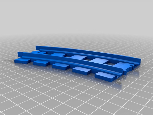 Lego Compatible Rail Track (Curve) by hummingworks