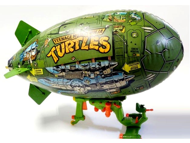 Pièce Dirigeable Tortues Ninja Turtles Blimp by Le_Dav