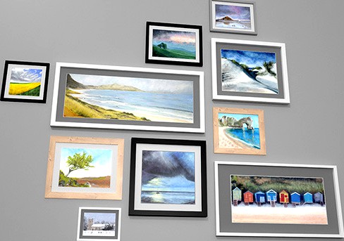 Picture Frames And Paintings