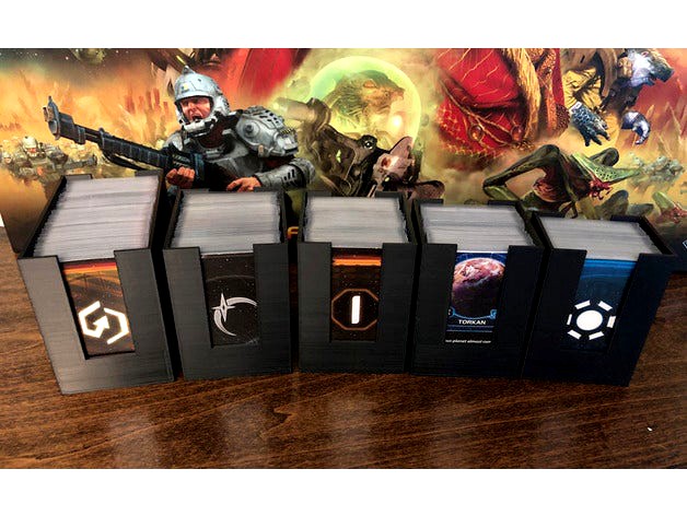 Twilight Imperium 4 + PoK + Codex Card Boxes by Disgustipater