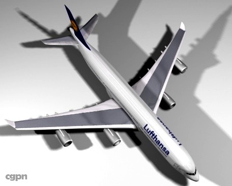 Lufthansa (A340-500)3d model